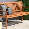Holzbank Stefan 3-Sitzer 157cm natural