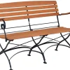 Holz Klappbank Maja Flachstahl-Robinie 130cm