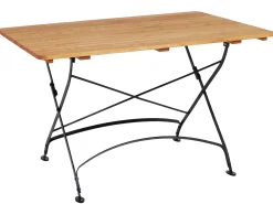 Holz Klapptisch Maja Flachstahl-Robinie 120x80cm