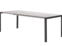 HPL Ausziehtisch Melago Edelstahl anthrazit 160/220/280x100cm