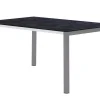 HPL Ausziehtisch Melago Edelstahl graphit 160/220x100cm