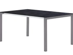 HPL Ausziehtisch Melago Edelstahl graphit 160/220/280x100cm