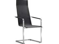 Jazz Edelstahl Freischwinger hoch stapelbar softex coal