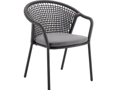 Jooy Stapelsessel String-Flex anthracite inkl. Sitz-Polster anthracite