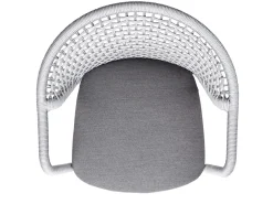 Jooy Stapelsessel String-Flex white inkl. Sitz-Polster anthracite