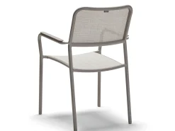 Joris Stapelsessel Alu warmgrau Textilenbezug Ash