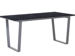 Kufen Gartentisch Serie Volterra HPL Edelstahl graphit