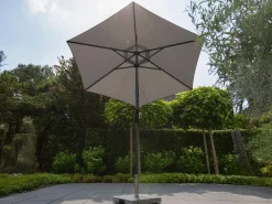 Kurbel Sonnenschirm Easy-Allround Ø270cm anthrazit/hellgrau meliert