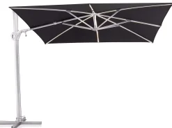 LED Ampelschirm Easy Swing 300x300cm silber|schwarz O´bravia