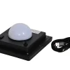 LED Solarleuchte Solara Aluminium Teak Höhe 34cm