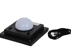 LED Solarleuchte Solara Aluminium Teak Höhe 34cm
