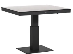 Lift-Tisch Levaro HPL Alu anthrazit 90x90cm