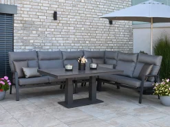 Lift-Tisch Levaro HPL Alu anthrazit 160x90cm