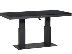 Lift-Tisch Levaro HPL Alu anthrazit 138x80cm