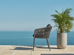Loop Dining Sessel Alu anthracite String-Flex anthracite
