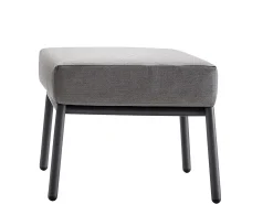 Loop Lounge Hocker Alu anthracite