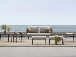 Loop Lounge Hocker Alu anthracite