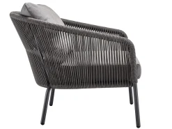 Loop Lounge Sessel Alu anthracite String-Flex anthracite