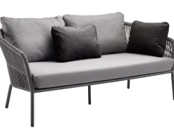 Loop Lounge 2-Sitzer Sofa Alu anthracite String-Flex anthracite