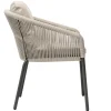 Loop Stapelessel Alu anthracite String-Flex sand Kissen beige