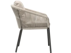 Loop Stapelessel Alu anthracite String-Flex sand Kissen beige