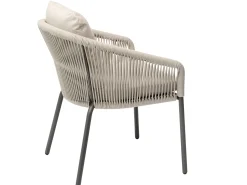 Loop Stapelessel Alu anthracite String-Flex sand Kissen beige