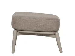Lounge Fußhocker Marbella Alu graubeige