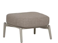 Lounge Fußhocker Marbella Alu graubeige