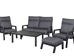 Loungeset Alu Providence 5-teilig funktional