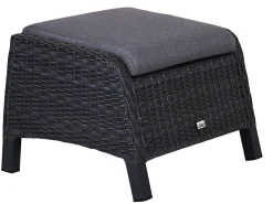 Loungeset Chalet 5-teilig multifunktional Alu Geflecht mix-grey