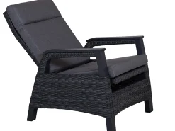 Loungeset Chalet 5-teilig multifunktional Alu Geflecht mix-grey