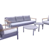 Lounge Set Resonance 5-teilig Aluminium Rope graubeige