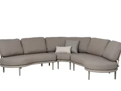 Loungeset Ronda 3-teilig Alu Rope graubeige