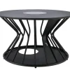 Lounge Tisch Cosilumia round black mit Solar LED Ø70x41cm