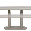 Loungetisch höhenverstellbar Marbella Alu Graubeige Sintered Stone 135x85cm