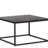 Loungetisch Kaffeetisch Vega 80x80cm Aluminium anthrazit HPL