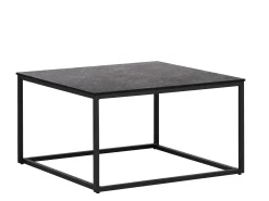 Loungetisch Kaffeetisch Vega 80x80cm Aluminium anthrazit HPL