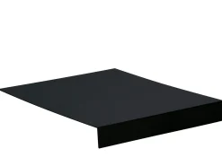 L-Tablett Aluminium schwarz matt 69x50x7cm