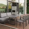 New Holly Dining Lounge anthrazit mit Auflage seidengrau
