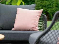 Odea 2-Sitzer Lounge Sofa schwarz matt Kordel pepper