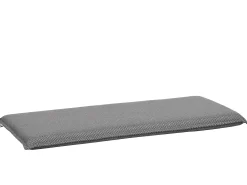 Outdoor Kissen Gartenbank Auflage 110cm Marino Karo graphit-silber