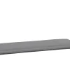 Outdoor Kissen Gartenbank Auflage 140cm Marino Karo graphit-silber