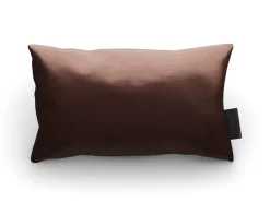 Outdoor Kissen Zierkissen Satin Brown 50 x 30 cm