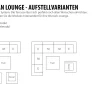 Outdoor Textil Lounge Legian Hocker-Tisch anthrazit