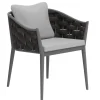 Pembroke Rope Dining Armchair Sessel grey