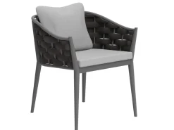 Pembroke Rope Dining Armchair Sessel grey