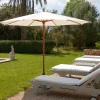PIAZZINO Holz Sonnenschirm Ø300cm Off white