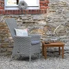 Polyrattan Positionssessel Trinidad light-grey