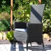 Polyrattan Positionssessel Trinidad rock-grey