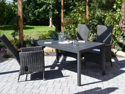 Polyrattan Positionssessel Trinidad rock-grey
